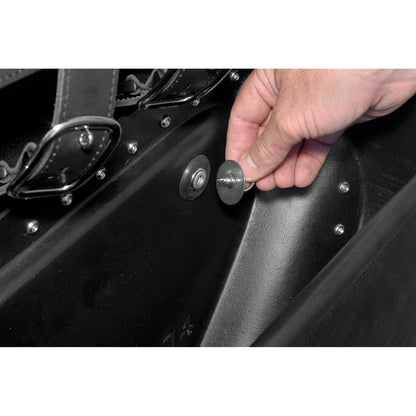 Saddlemen Drifter Rigid Slant Saddlebag - Black 3501-0232_550559