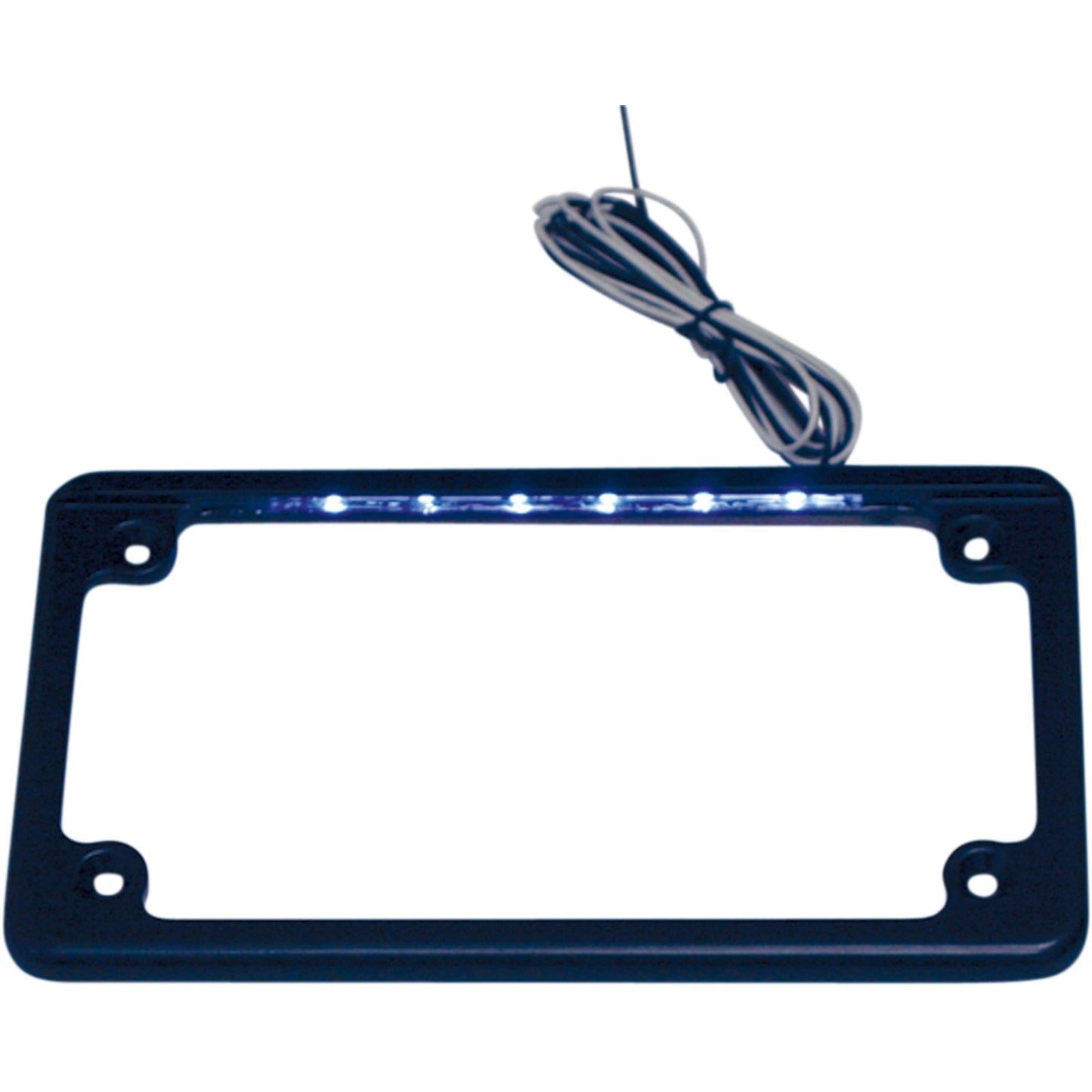 Custom Dynamics LED License Plate Frame - Black LPF-HRZ-B-LP_367558