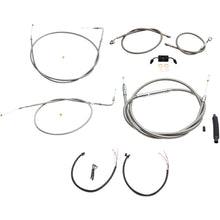 LA Choppers Handlebar Cable/Brake Line Kit - Complete - 15" - 17" - Stainless [MPN: LA-8211KT2-16]_415737