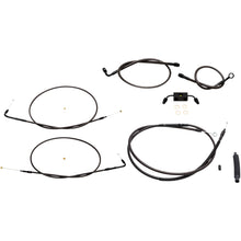 LA Choppers Handlebar Cable/Brake Line Kit - Midnight [MPN: LA-8321KT-08M]_415745