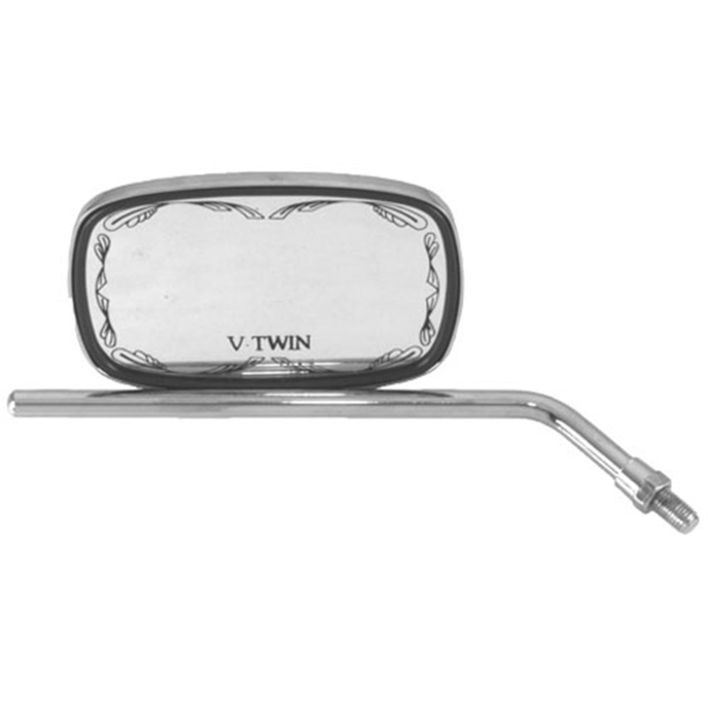 Emgo Die-Cast Mirror - Scrolled - V-Twin - 10 mm 20-21750_597808