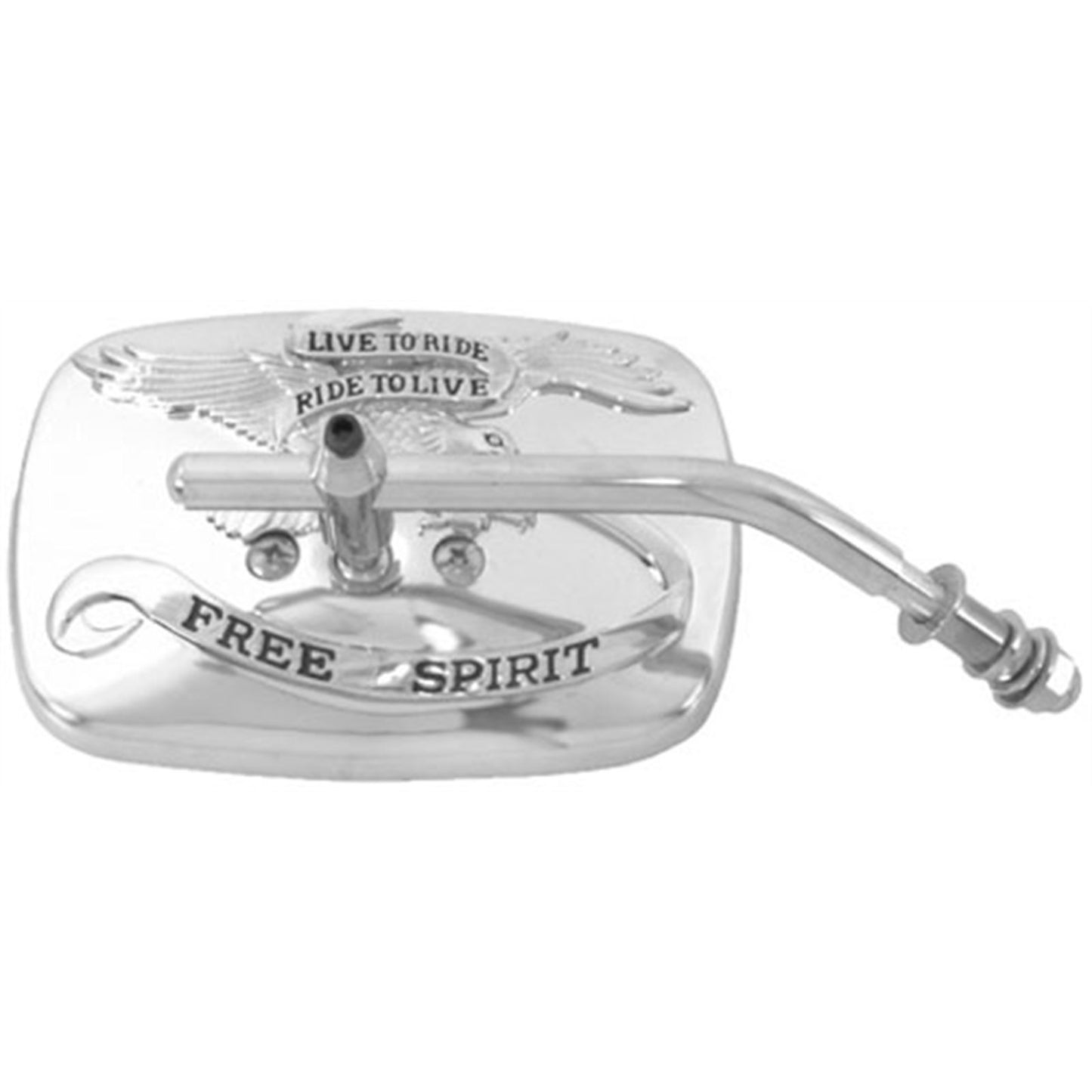 Emgo Live to Ride Mirror - Gold/Chrome - Left 20-31707A_597811