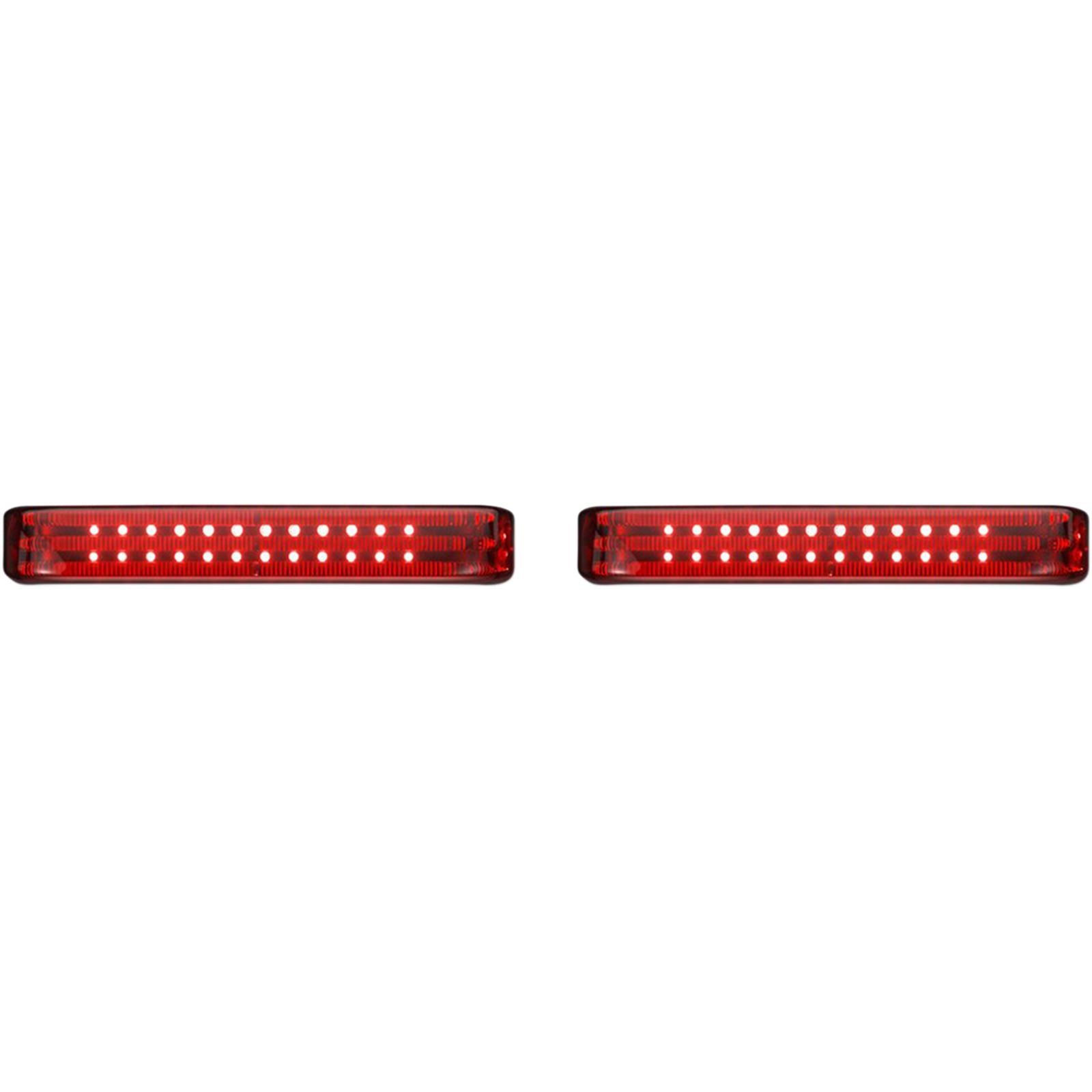 Custom Dynamics Saddlebag Lights - SS6 - Black/Red PB-SB-SS6-BR_368113