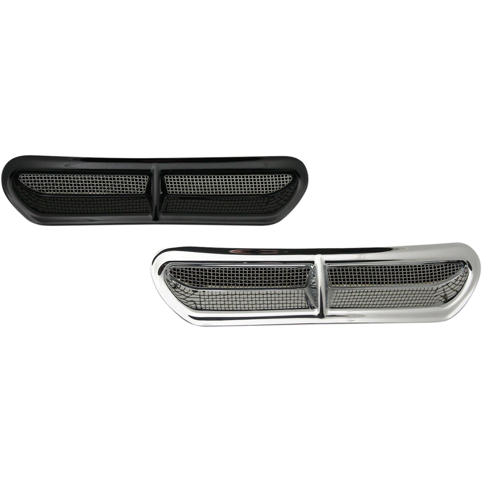 Custom Dynamics Fairing Vent Cover - Black HD-VENT-INSER-B_368355