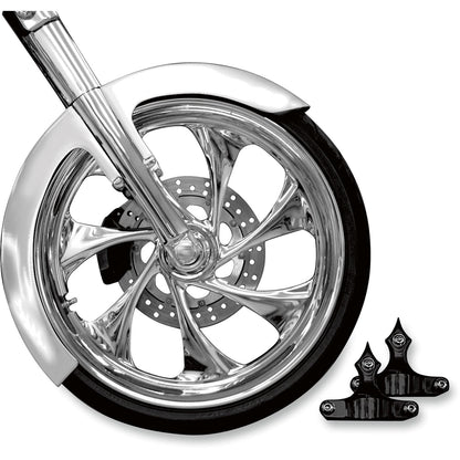 RC Components Phantom Front Fender Kit with Black Adapters for 23" Wheel [MPN: FNDRKT23RC-B]_462942
