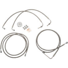LA Choppers Brake Lines - 18" - 20" Ape Hanger Handlebars - Stainless Steel [MPN: LA-8051B19]_416513