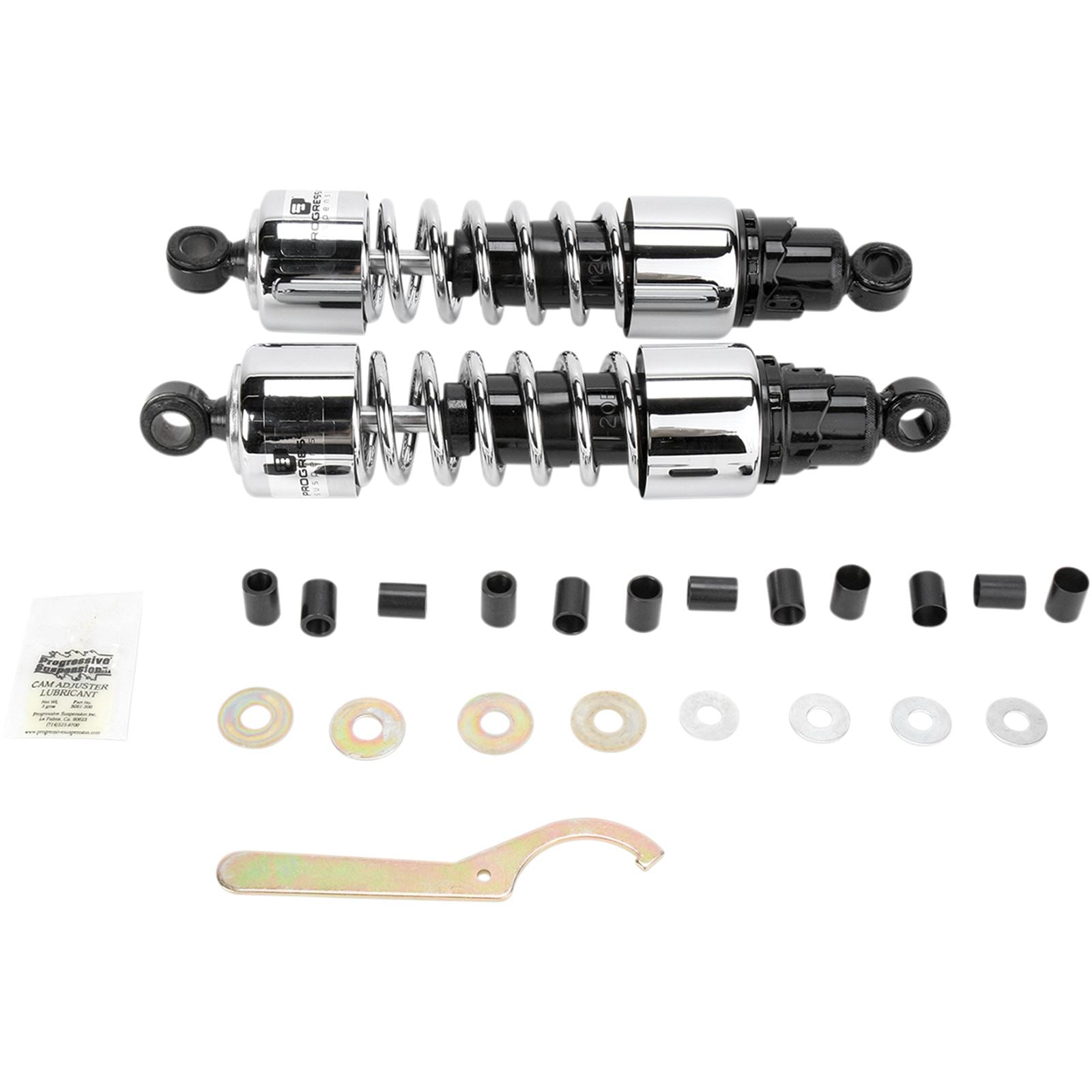 Progressive Suspension Shocks - 412 Cruiser Series - Chrome - 13" - Standard/Heavy Duty 412-4210C_459612