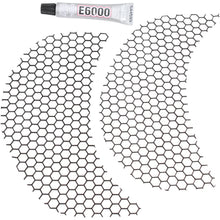 Klock Werks Fairing Vent Screen - Honey Comb - Black [MPN: KW05-01-0320-B]_409829