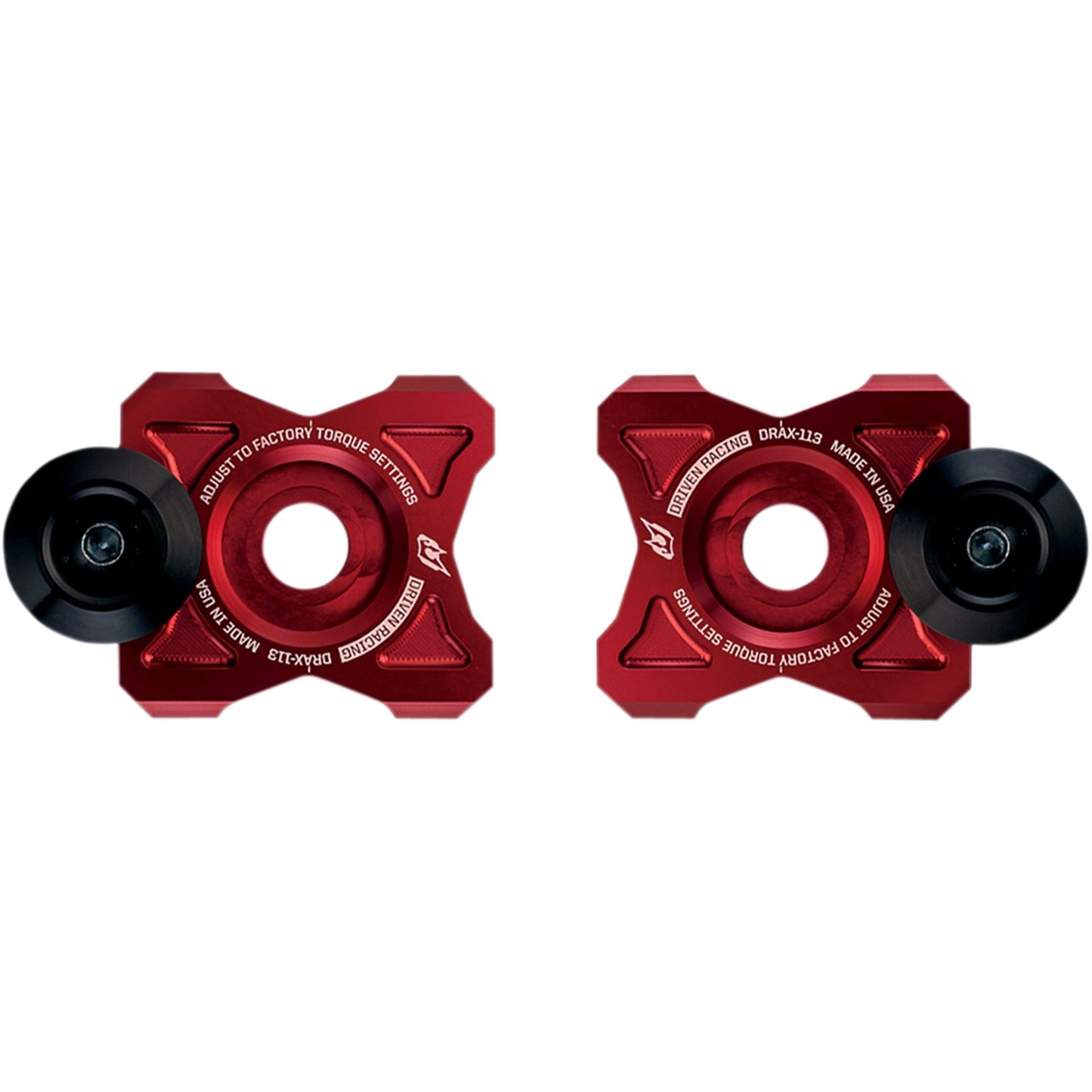 Driven Axle Block Sliders - For Kawasaki - Red DRAX-113-RD_374680