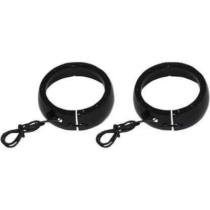 Custom Dynamics Lighted Passing Lamp Trim Ring '06-'13 FLHT - Black CDTB-45TR-2B_367293