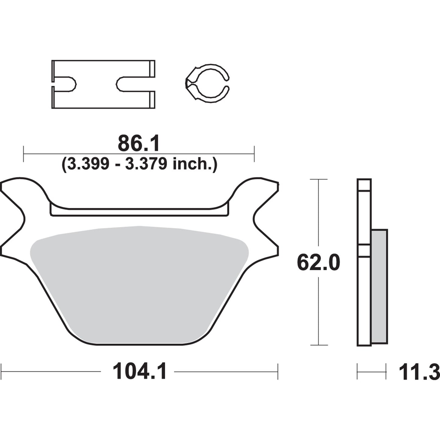 SBS Ceramic Brake Pads for Harley-Davidson [MPN: 669H.HF]_471454