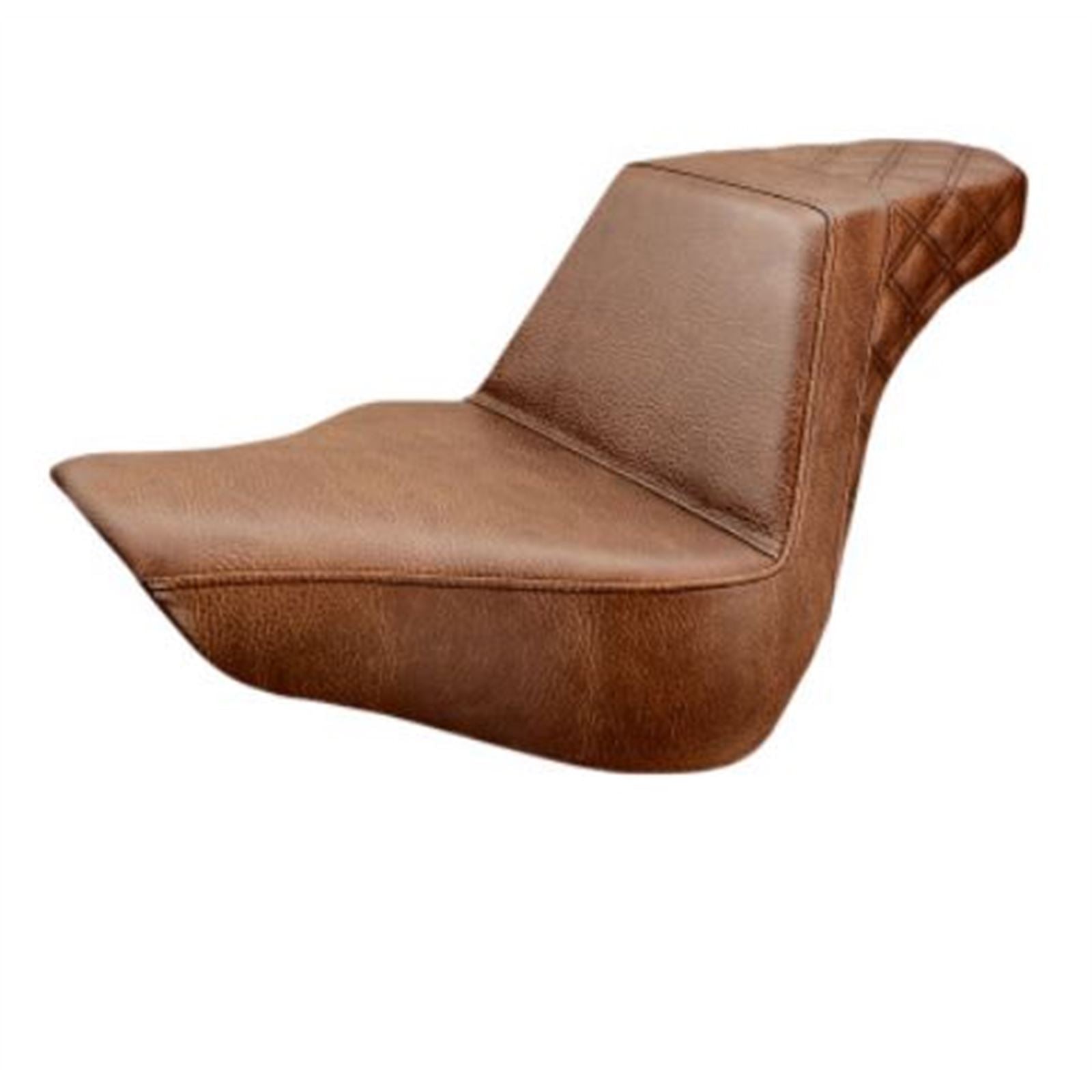 Saddlemen Step Up Seat - Passenger Lattice Stitched - Brown 818-27-173BR_639780