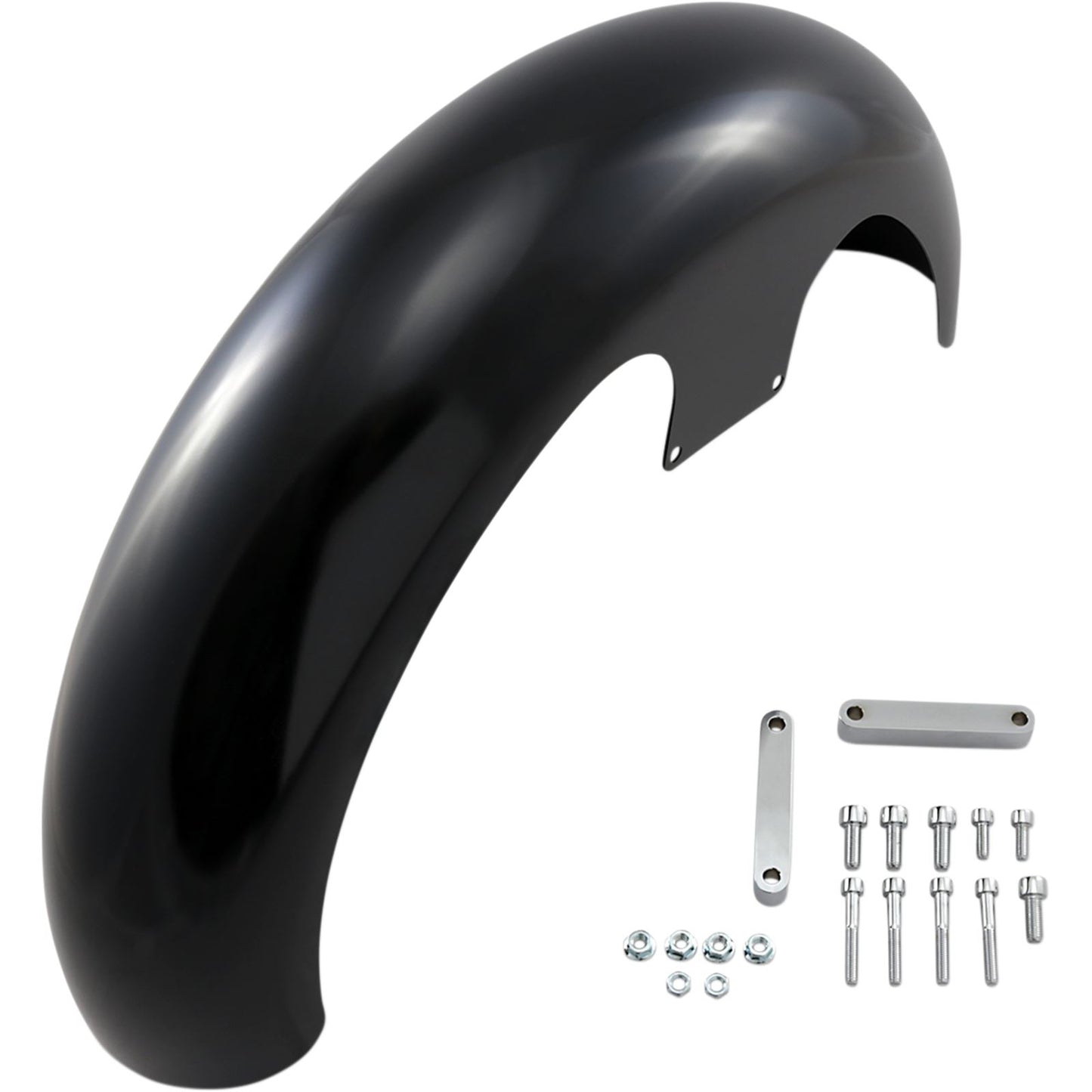 Klock Werks Wrapper Front Fender - Black - Steel - 21" [MPN: KW05-01-0469]_409484