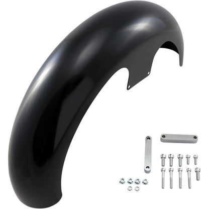 Klock Werks Wrapper Front Fender - Black - Steel - 21" [MPN: KW05-01-0469]_409484