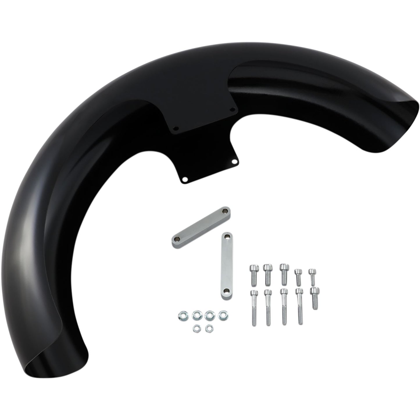 Klock Werks Wrapper Front Fender - Black - Steel - 21" [MPN: KW05-01-0469]_409485