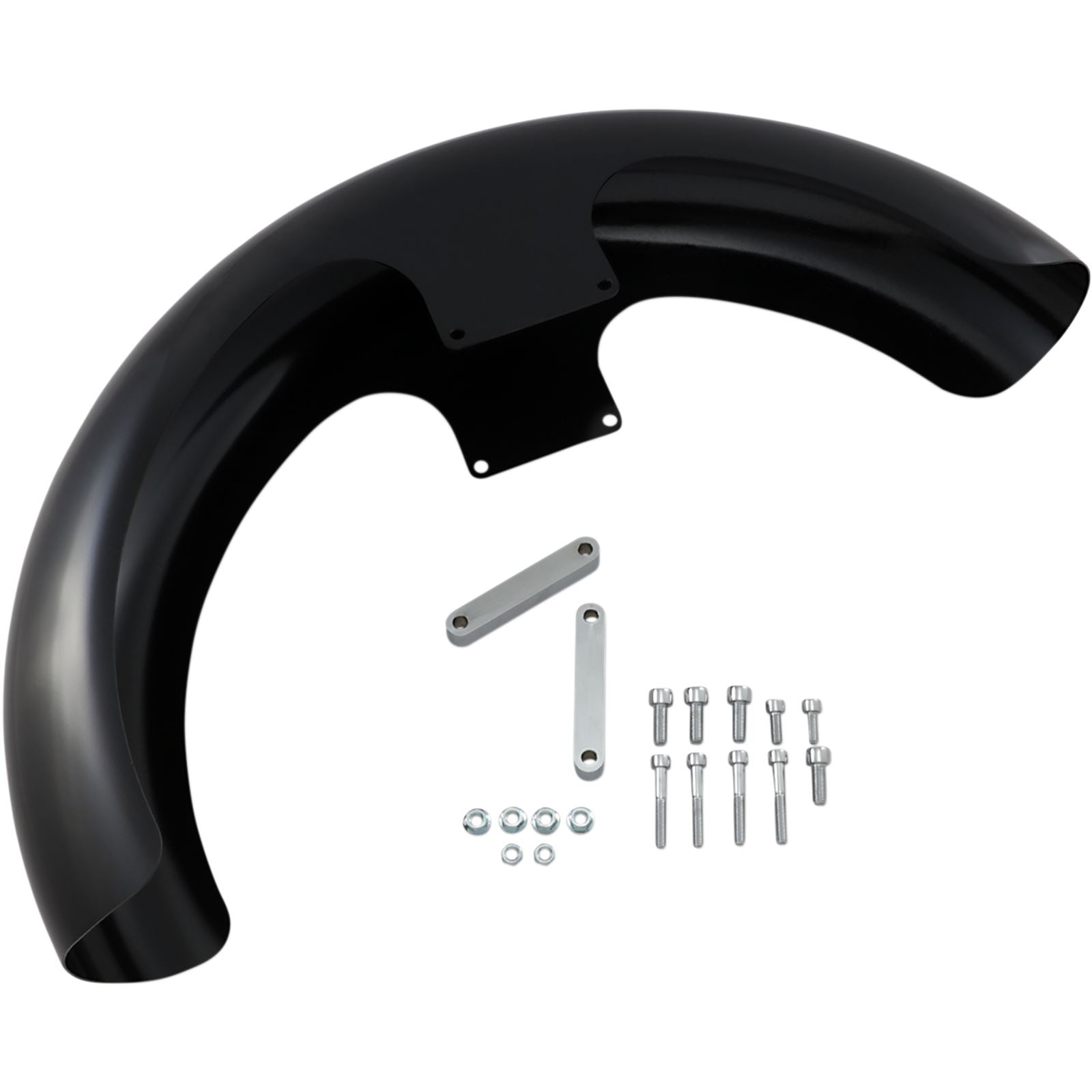 Klock Werks Wrapper Front Fender - Black - Steel - 21" [MPN: KW05-01-0469]_409485