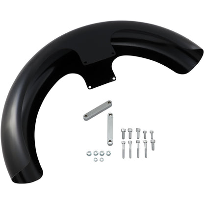 Klock Werks Wrapper Front Fender - Black - Steel - 21" [MPN: KW05-01-0469]_409485