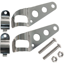 Emgo Headlamp Mounts - Stainless Steel 66-35801_381749