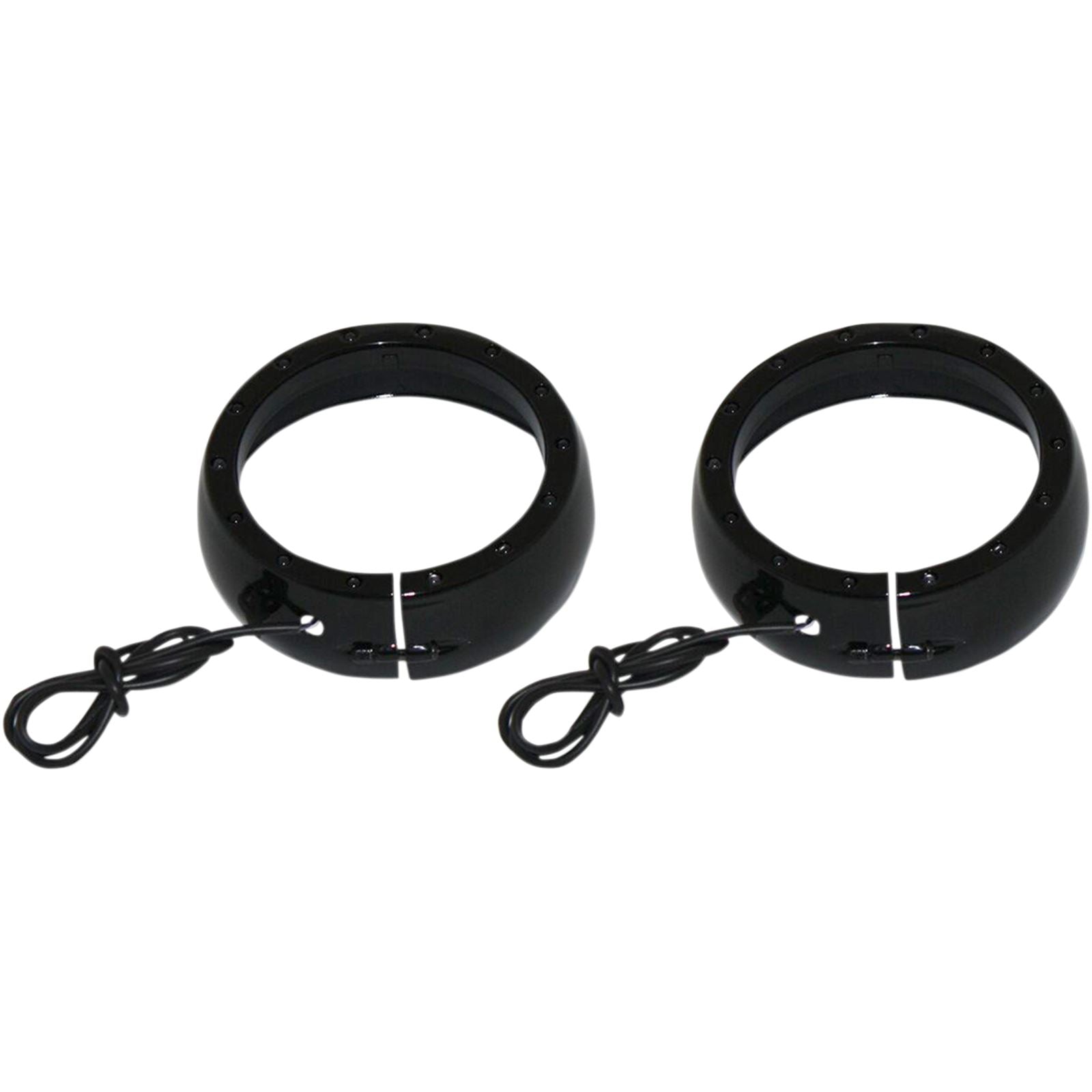 Custom Dynamics Lighted Passing Lamp Trim Ring '14+ FLHT - Black CDTB-45TR-1B_367289