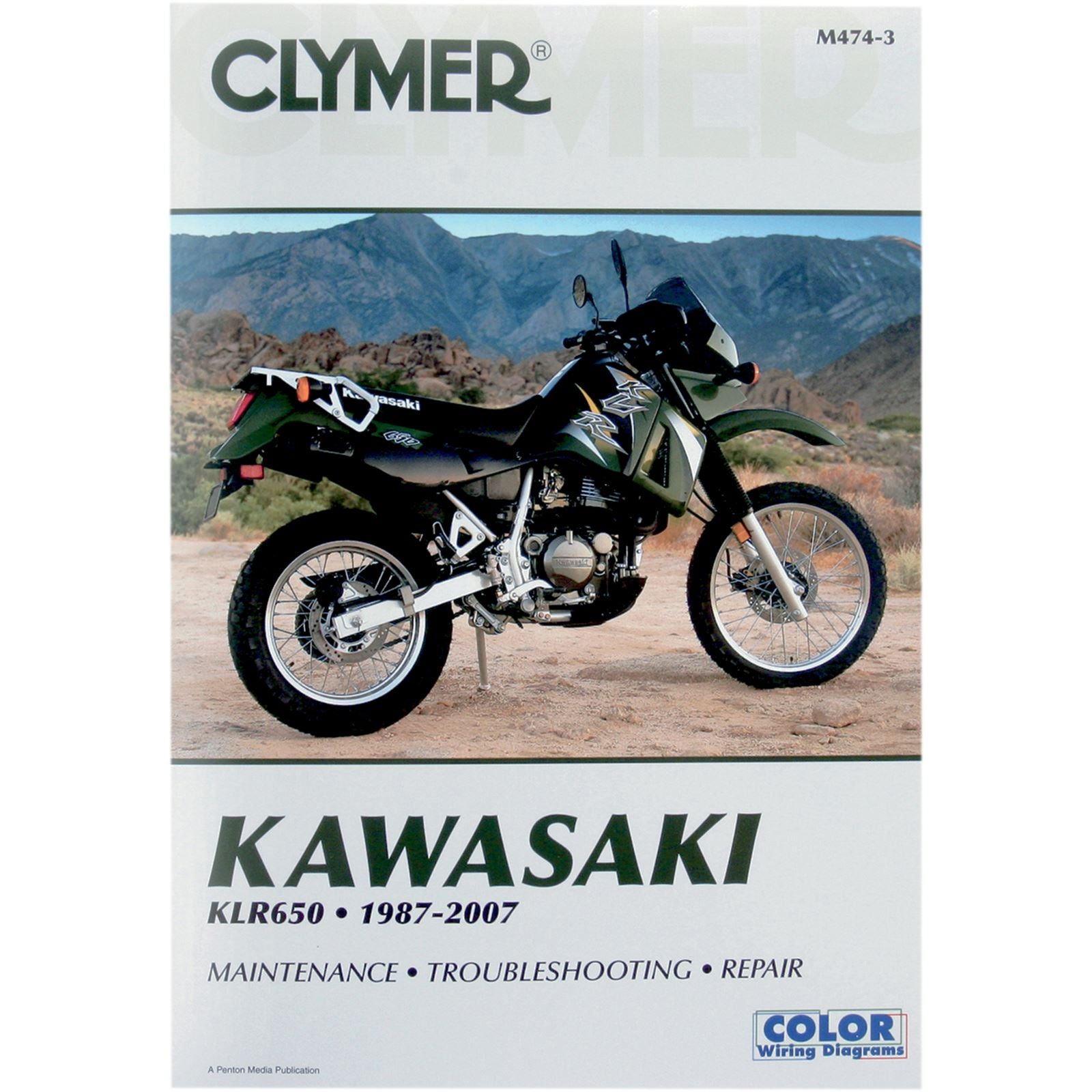 Clymer Manual for Kawasaki KLR650 [MPN: 474-3]_359926
