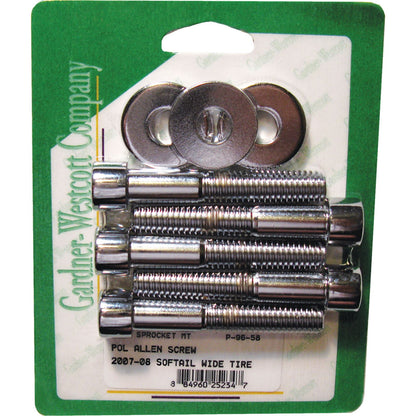 Gardnerwestcott Pulley Bolts Polished Big Twin 07-Up [MPN: P-96-58]_278033