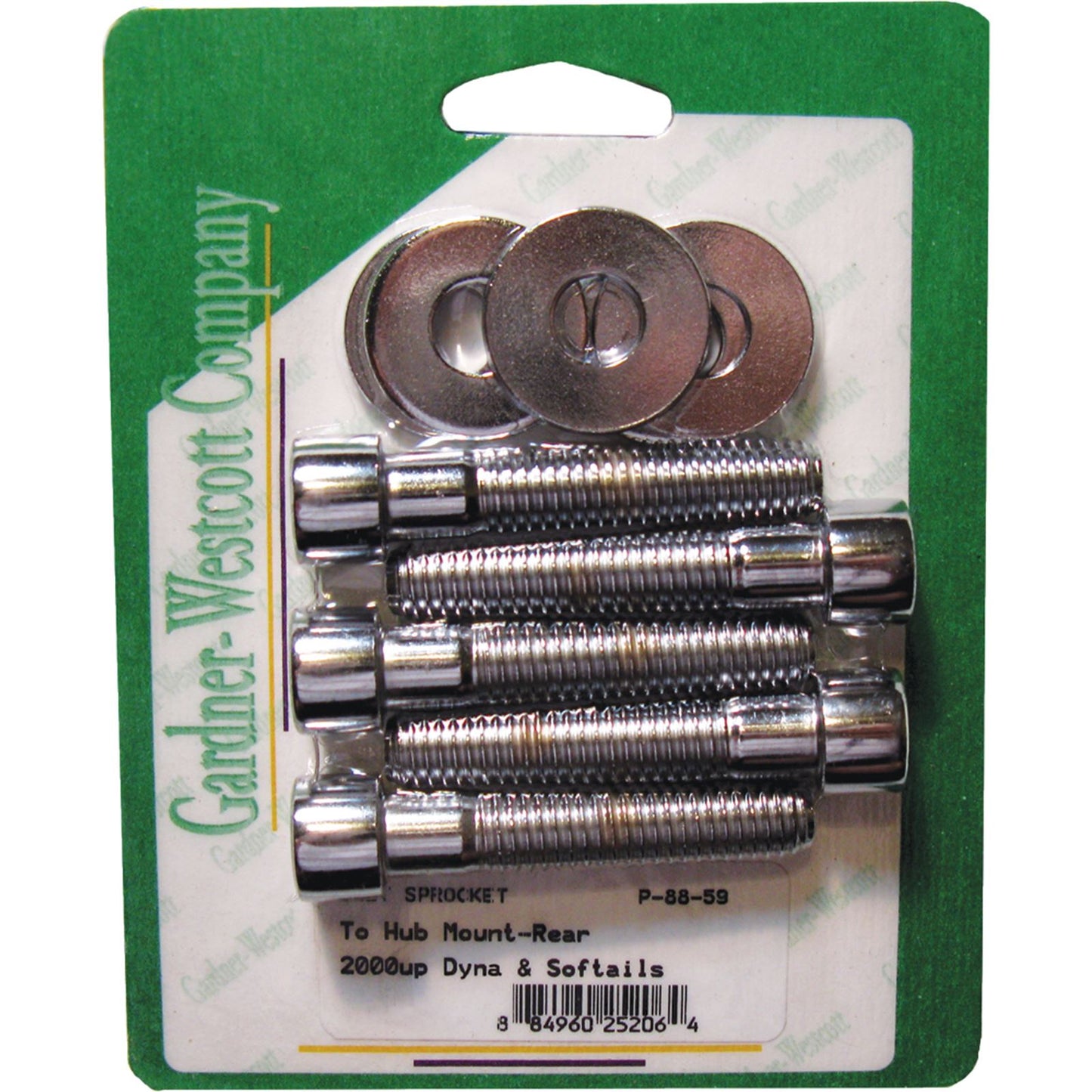 Gardnerwestcott Pulley Bolts Polished FXD/FLST00-06/ FLH/FLT04-06 P-88-59_278034