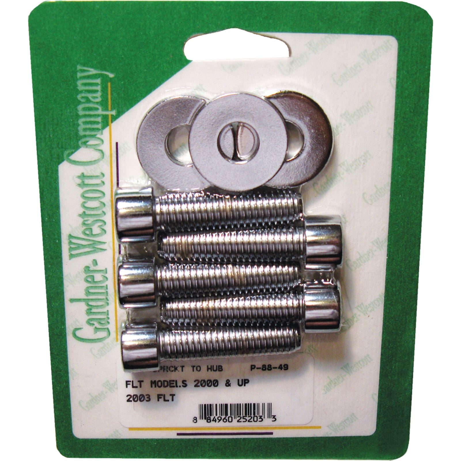 Gardnerwestcott Pulley Bolts Polished FLH/FLT 00-03 P-88-49_278035