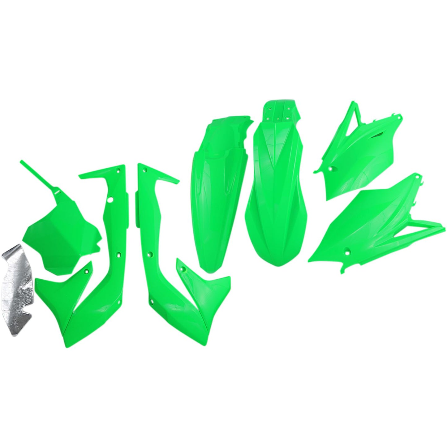 UFO Plastics Body Kit - Fluorescent Green - KXF450 - '18 [MPN: KAKIT226-AFLU]_488048