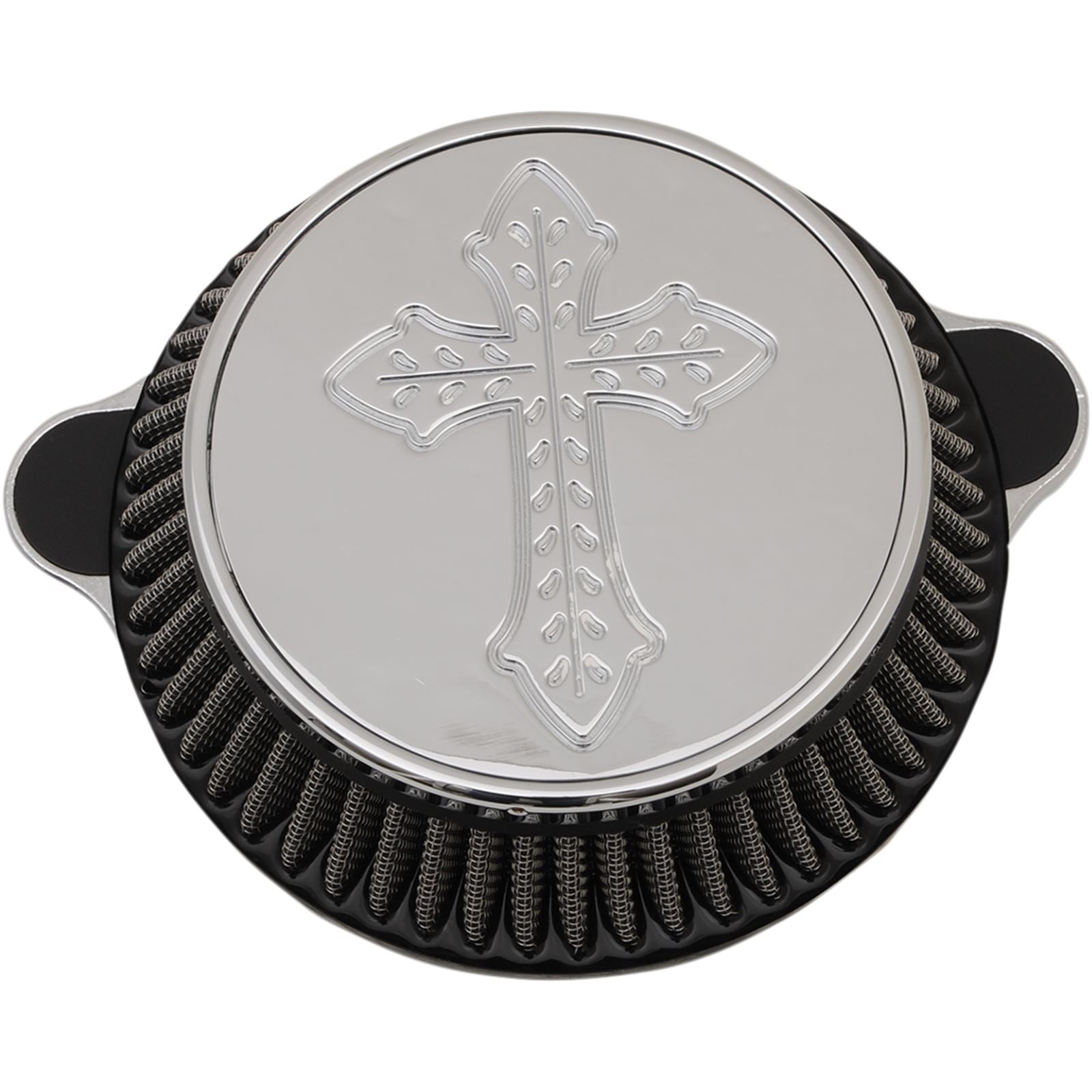 LA Choppers Spanish Cross Air Cleaner - Chrome - M8 [MPN: LA-2396-03]_416373