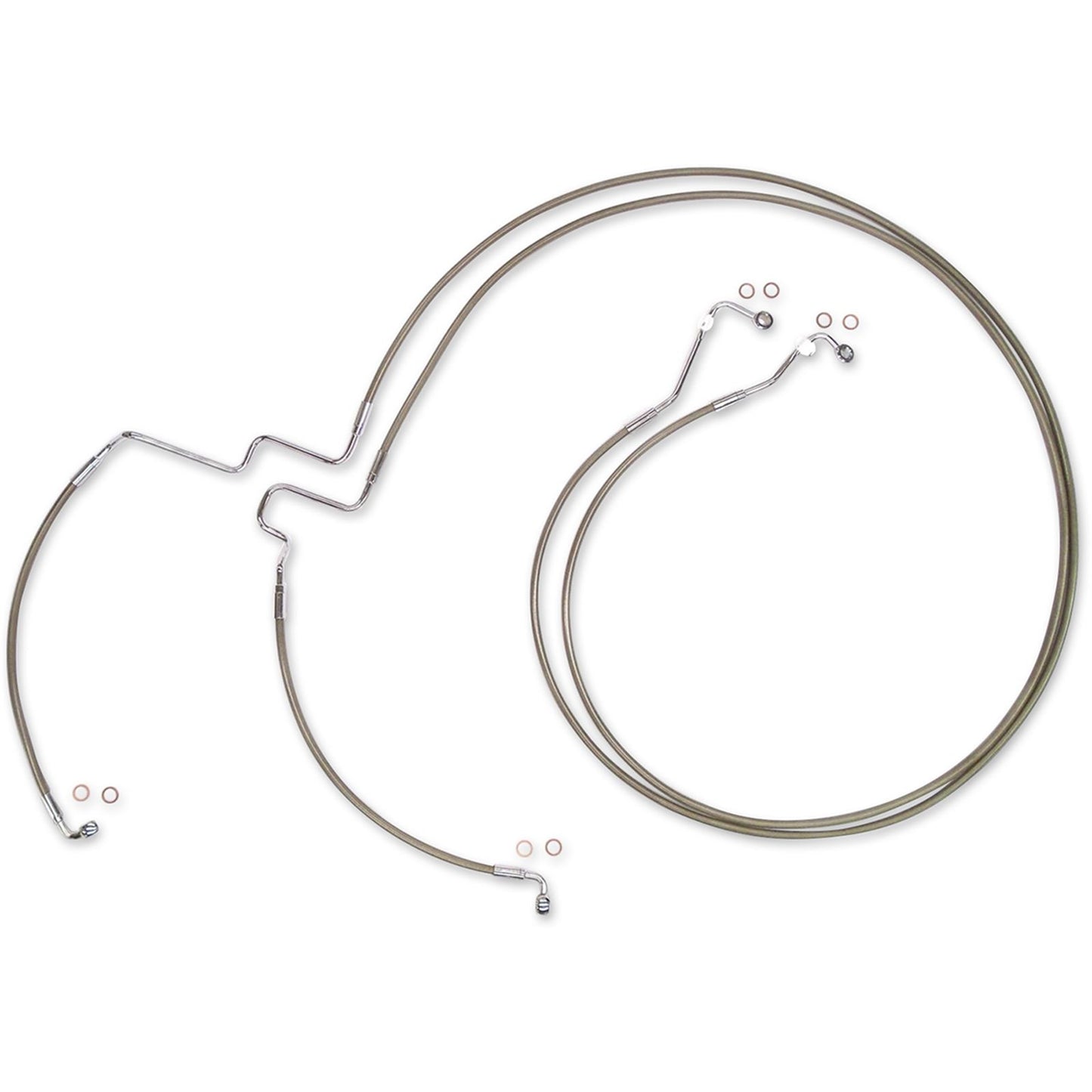 Magnum Lower Brake Line - Stainless/Chrome Fittings - Touring [MPN: SSC1116-00]_422768