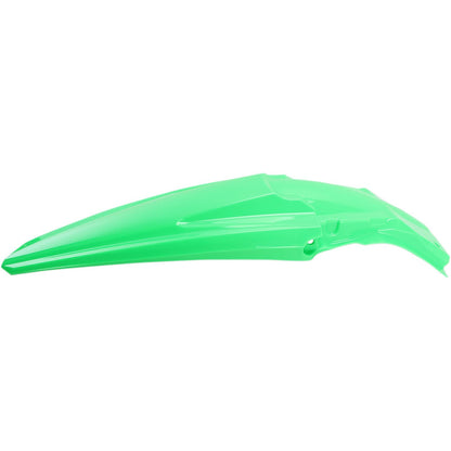 UFO Plastics MX Rear Fender - Fluorescent Green - '17-'20 KX250F | '16-'18 KX450 [MPN: KA04734-AFLU]_487986