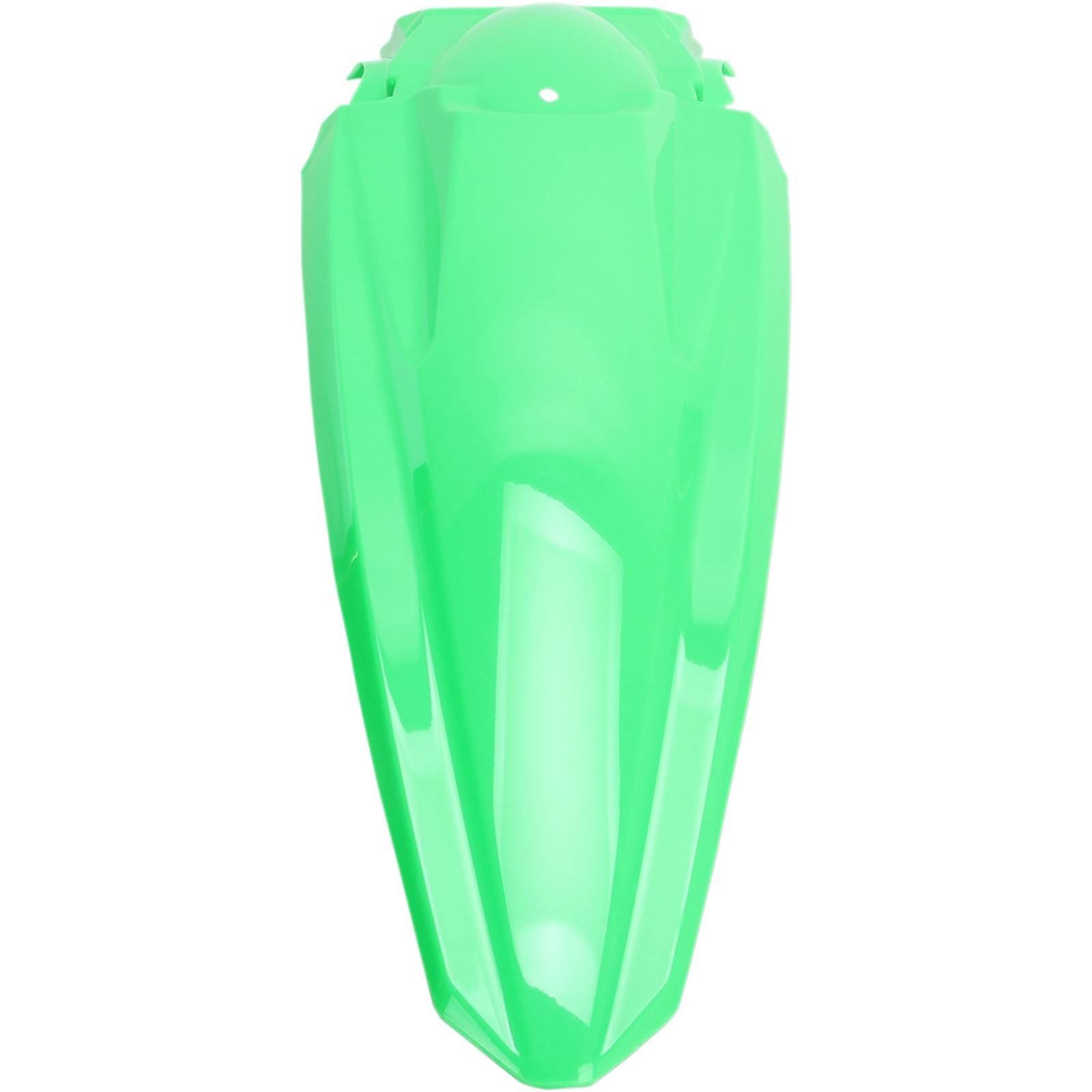 UFO Plastics MX Rear Fender - Fluorescent Green - '17-'20 KX250F | '16-'18 KX450 [MPN: KA04734-AFLU]_487987