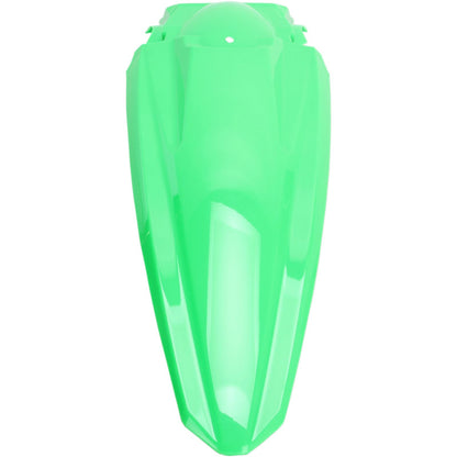 UFO Plastics MX Rear Fender - Fluorescent Green - '17-'20 KX250F | '16-'18 KX450 [MPN: KA04734-AFLU]_487987