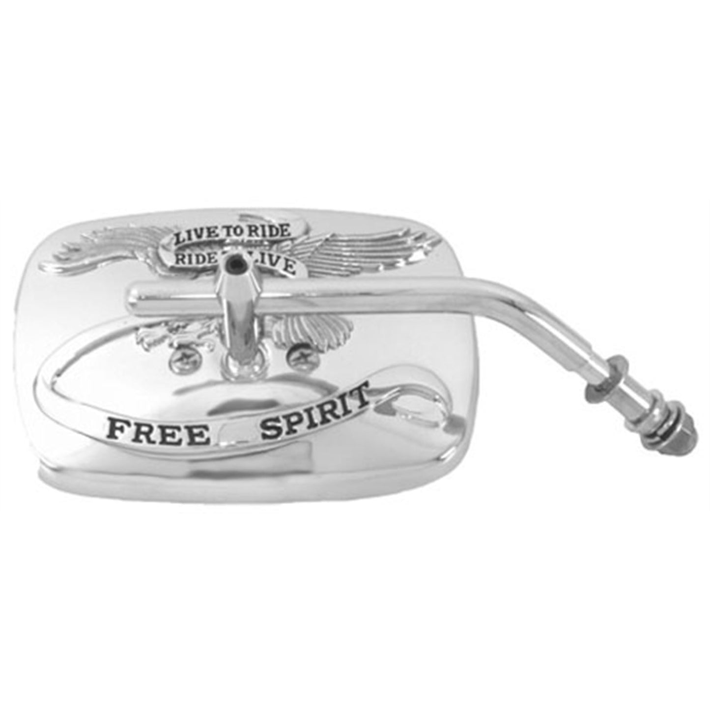 Emgo Live to Ride Mirror - Chrome - Left 20-31703A_597921