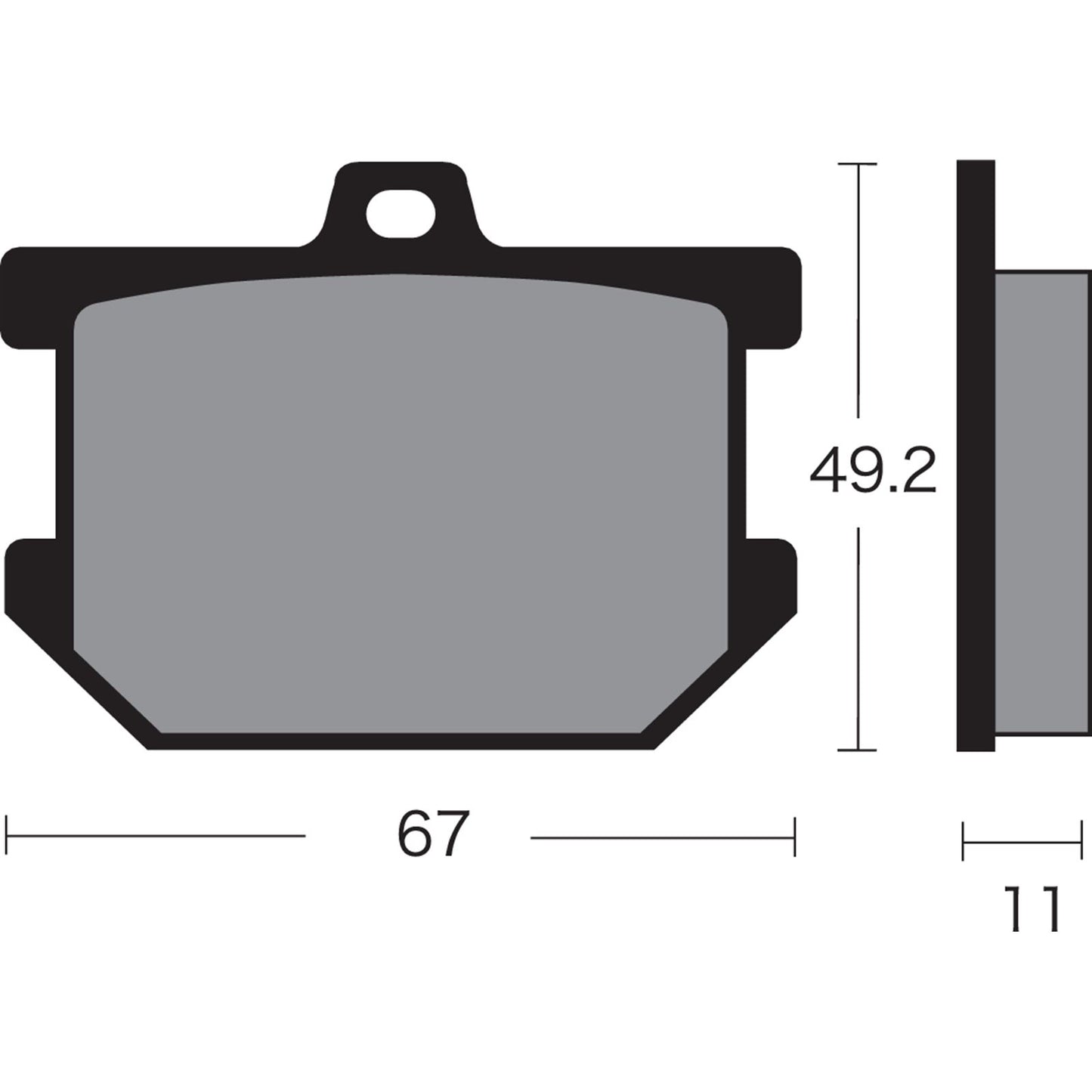 Vesrah Semi-Metallic Brake Pads - VD-205 [MPN: VD-205]_491567
