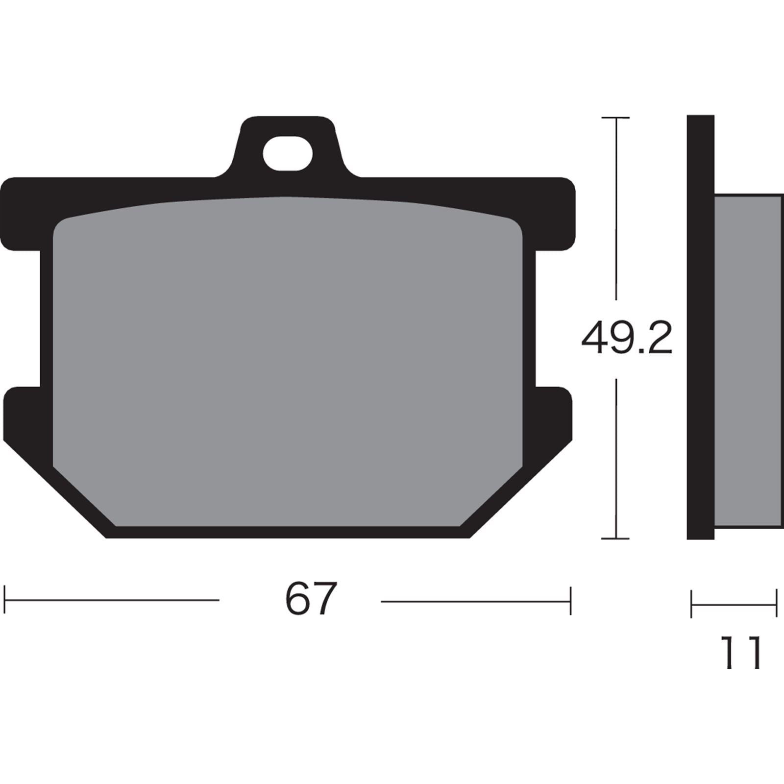 Vesrah Semi-Metallic Brake Pads - VD-205 [MPN: VD-205]_491567