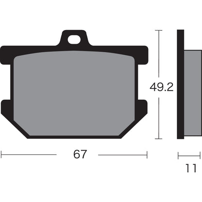 Vesrah Semi-Metallic Brake Pads - VD-205 [MPN: VD-205]_491567