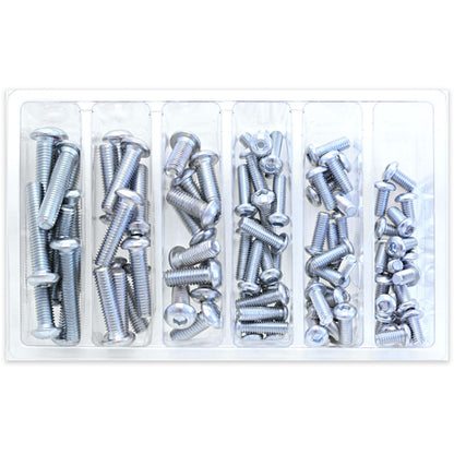 Bolt MC Hardware Button Head Allen Bolt Assortment - 90-Piece Kit SV-BHM6M8_1002443