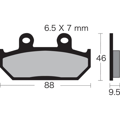 Vesrah Semi-Metallic Brake Pads - VD-143/2 [MPN: VD-143/2]_491555