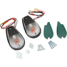 K&S Flush Mount Marker Lights - Black/Clear 25-8023_404990