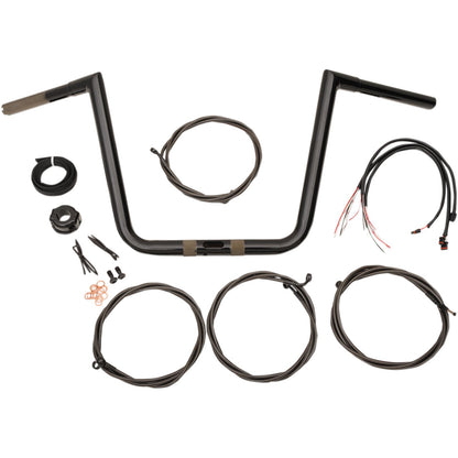 LA Choppers Black 10" '17 FLTR Handlebar and Cable Kit [MPN: LA-7312KT1-61B]_414320