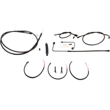 LA Choppers Midnight Cable Kit for 18" - 20" Ape Hanger Handlebars [MPN: LA-8151KT2B-19M]_415718