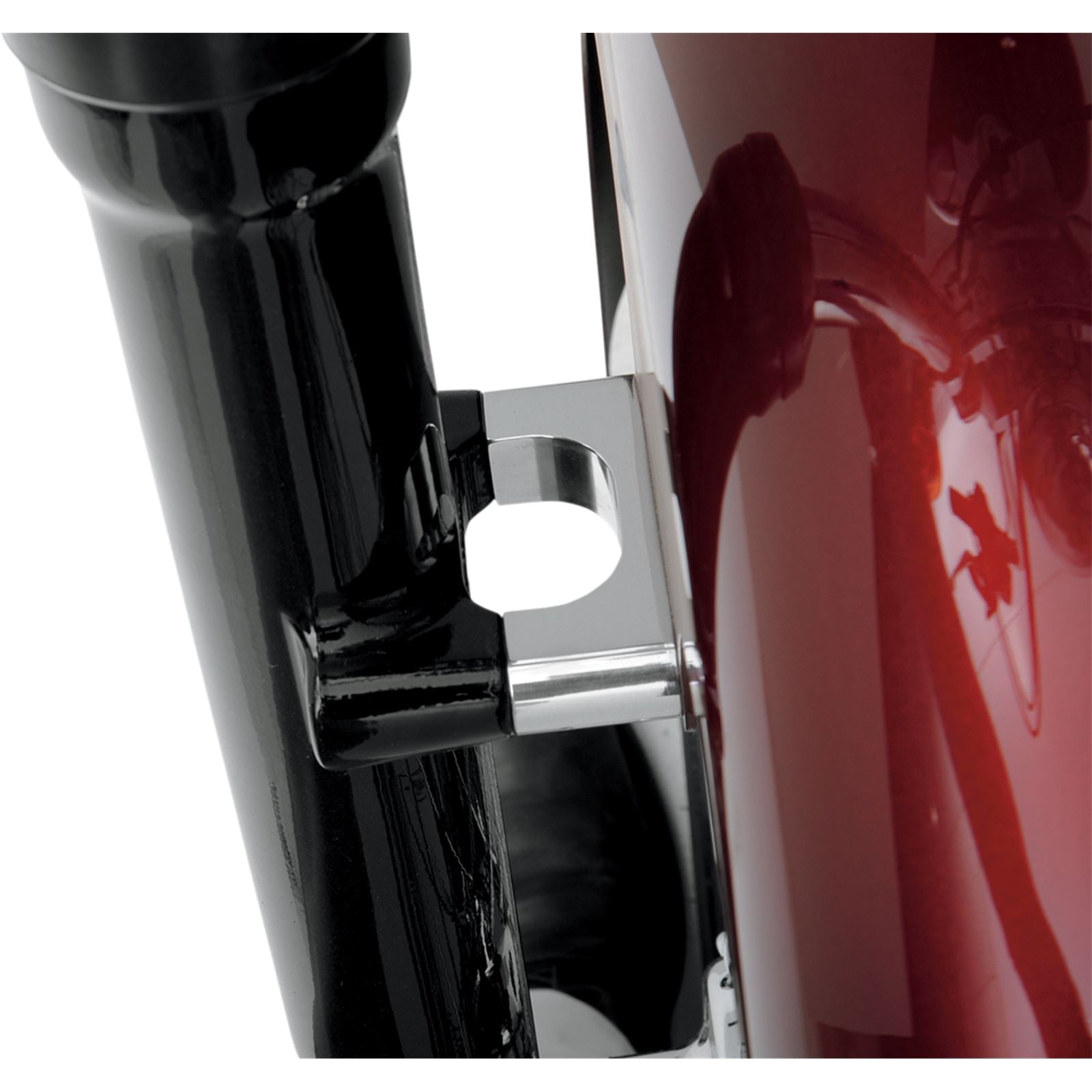 Klock Werks Hugger Front Fender Mounting Blocks for 21" Wheels - Chrome [MPN: KW05-02-0106-C]_409507