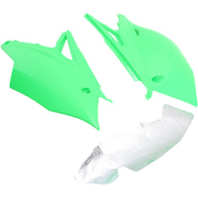 UFO Plastics Side Panels - KXF 250 '17 - Fluorescent Green [MPN: KA04737-AFLU]_486734