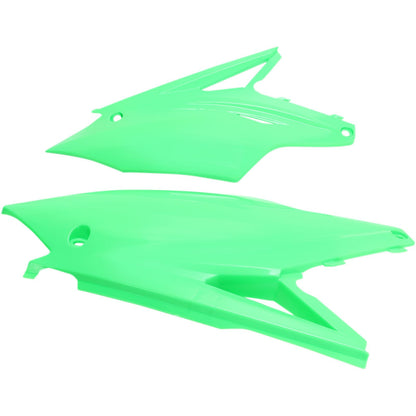 UFO Plastics Side Panels - KXF 250 '17 - Fluorescent Green [MPN: KA04737-AFLU]_486735