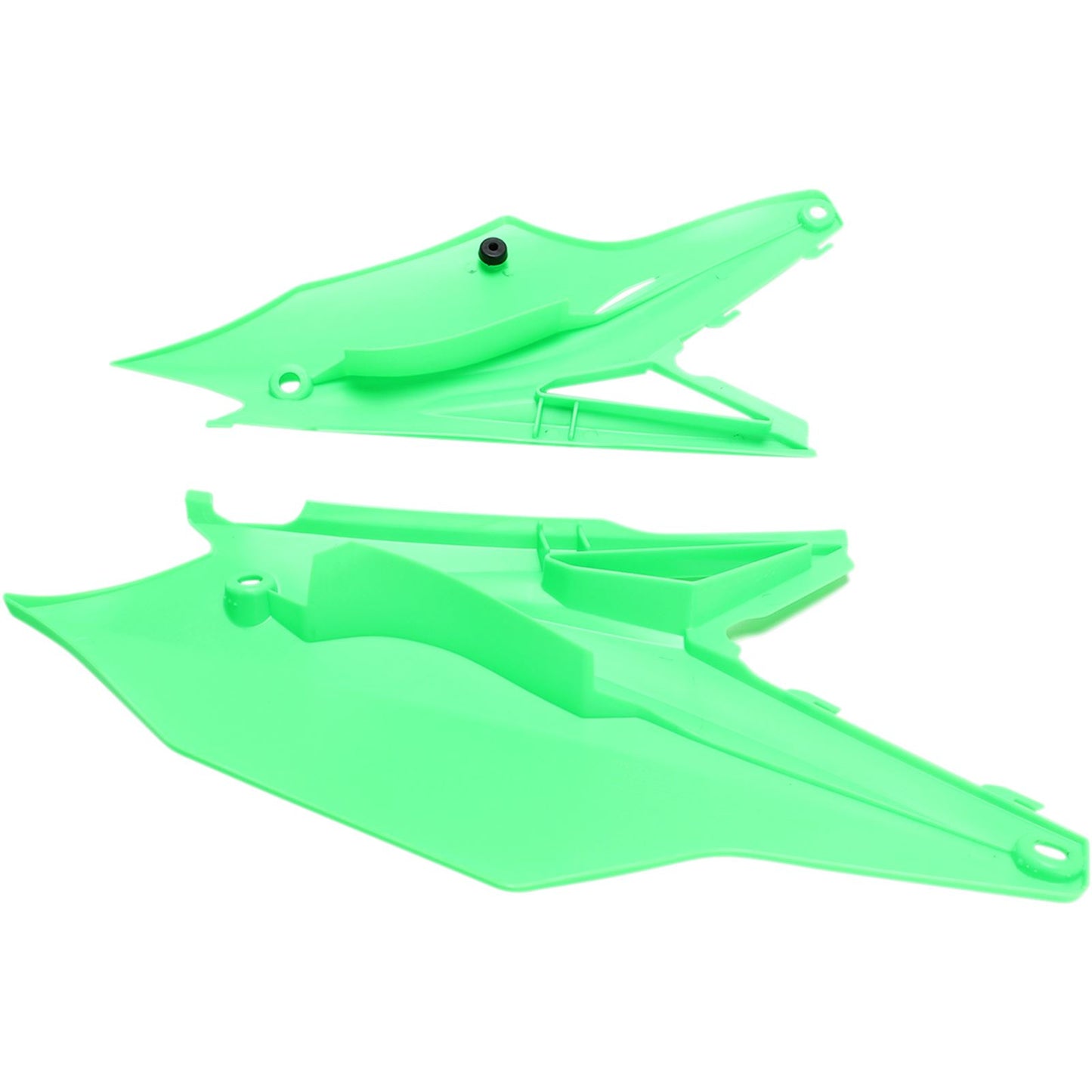 UFO Plastics Side Panels - KXF 250 '17 - Fluorescent Green [MPN: KA04737-AFLU]_486736