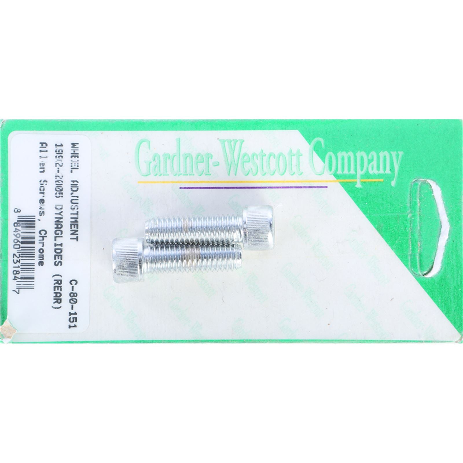 Gardnerwestcott Rear Wheel Adjustment Bolts 92-06 Dyna Models Rear C-80-151_278286