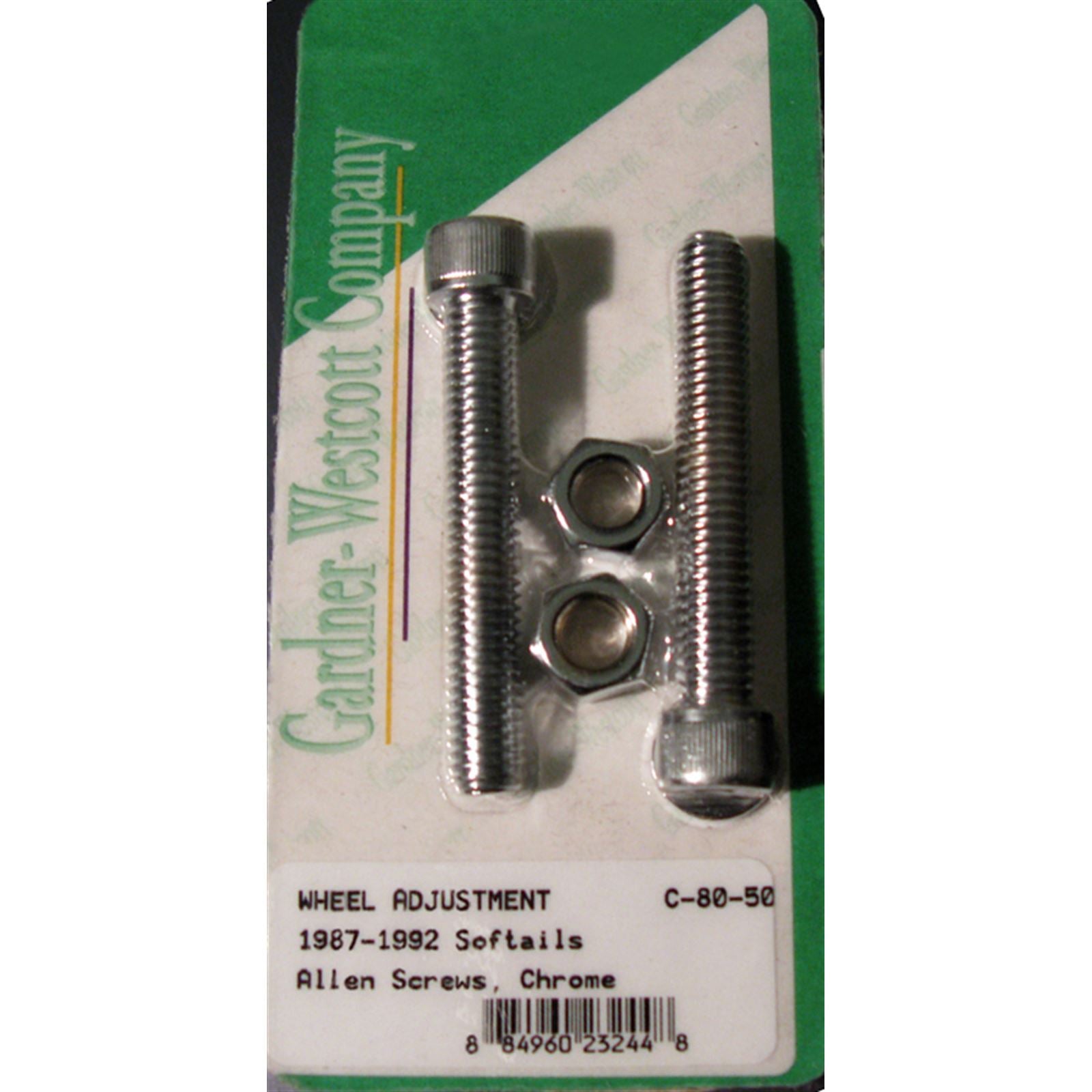 Gardnerwestcott Rear Wheel Adjustment Bolts 87-92 Softail Models Rear C-80-50_278287