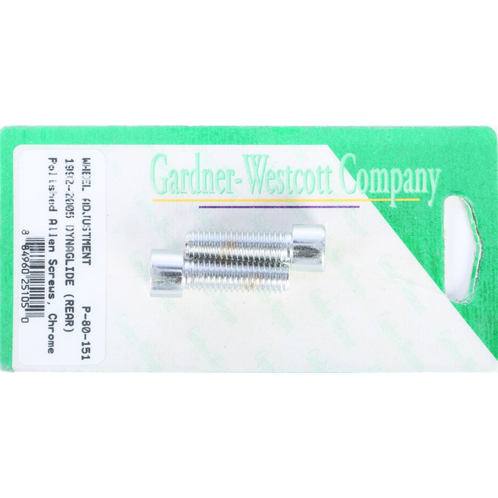 Gardnerwestcott Rear Wheel Adjustment Bolts 92-06 Dyna Models Rear P-80-151_278296