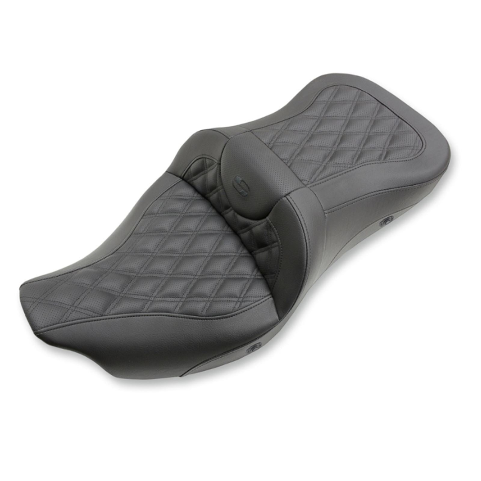 Saddlemen Extended Reach Road Sofa Seat - Lattice Stitched - Heated 808-07B-184HCT_643105